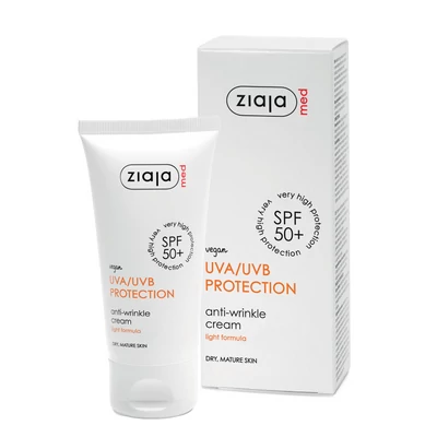 ZIAJA MED napvédő ránctalanító krém száraz, érett bőrre SPF50+ 50 ml