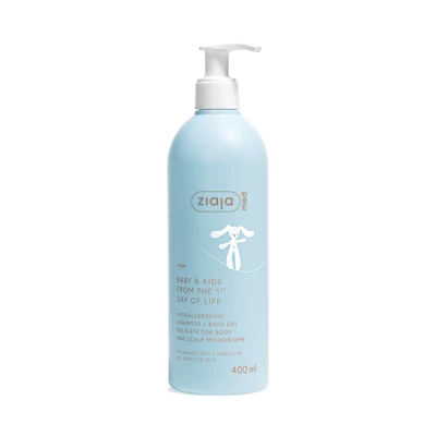 ZIAJA MED Baba és gyermek sampon és fürdető gél 400 ml