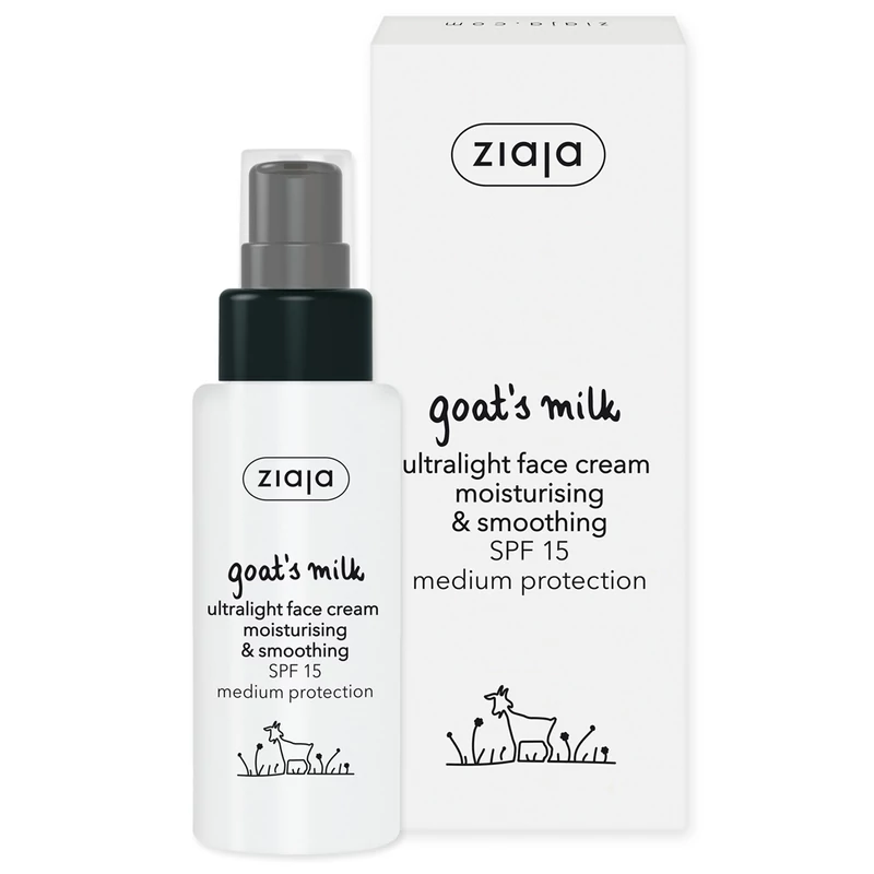ZIAJA Kecsketejes ultralight arckrém SPF15 50 ml