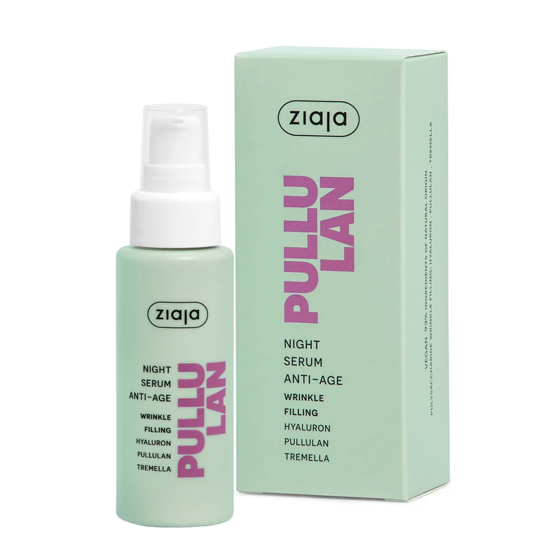 ZIAJA Pullulan ránctalanító éjszakai arcszérum 50 ml