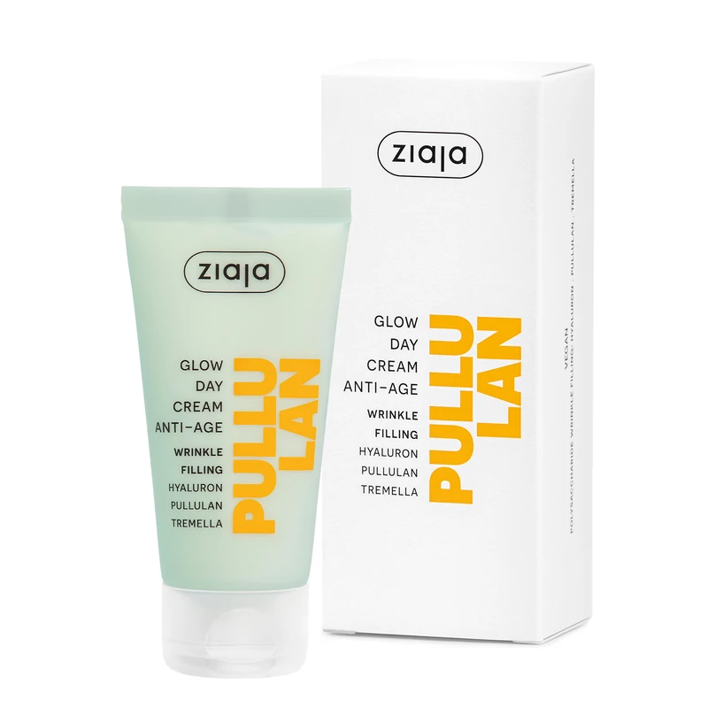 ZIAJA Pullulan ragyogást fokozó ránctalanító nappali arckrém 50 ml
