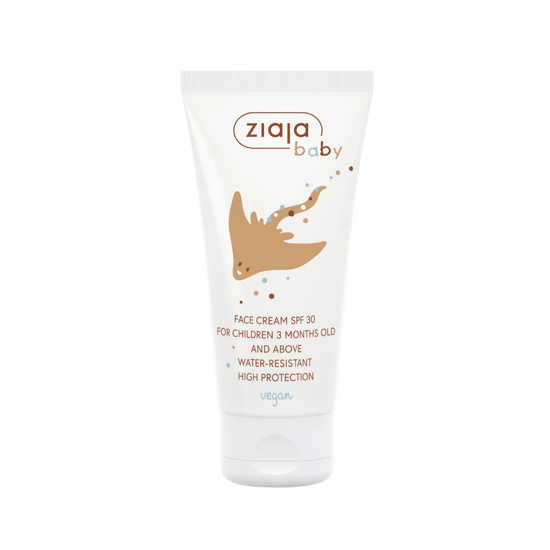 ZIAJA Gyermek fényvédő arckrém SPF30 - vízálló 50 ml