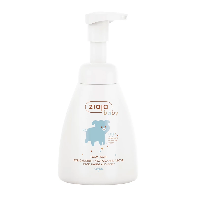 ZIAJA Gyermek habszappan arcra, testre és kézre 250 ml